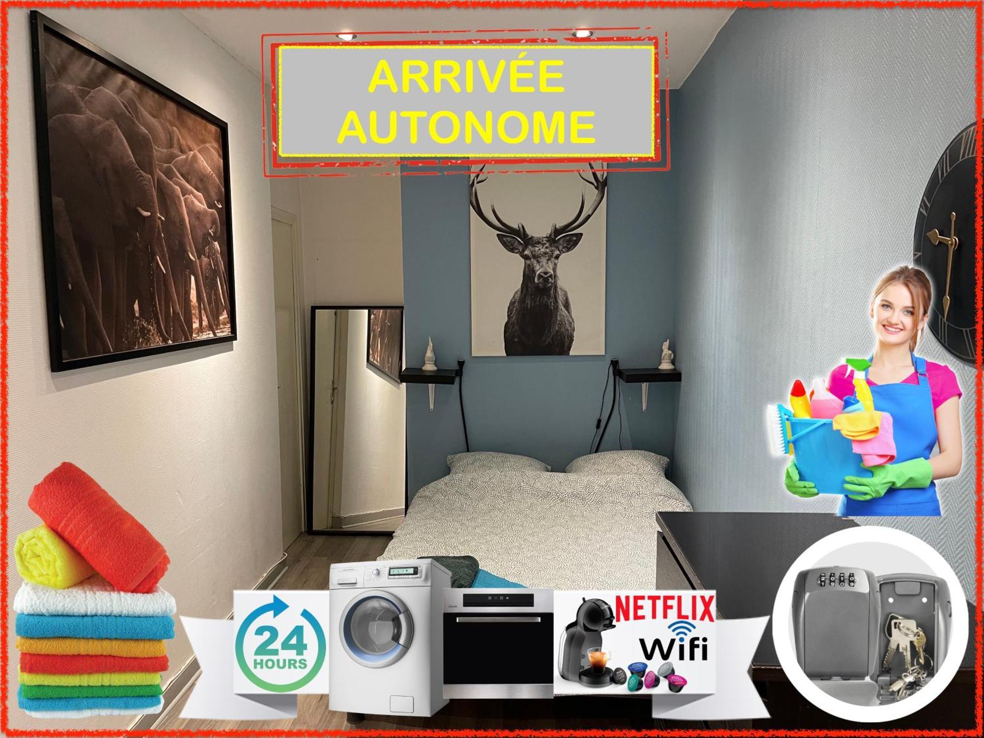 010 Chic & Cosy F1 29M2 Hypercentre Wifi Smart Tv Netflix Apartment Сент Етиен Екстериор снимка